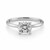 1 1/2 Carat Cushion Lab Grown IGI G/VS1 Diamond Solitaire Ring in 14K White Gold
