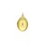 14K Yellow Gold Oval Diamond Locket Charm Pendant (16.00 mm)
