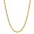 Hollow Diamond Cut Rope Chain in 14K Yellow Gold (4.0 mm)
