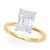 3 Carat Radiant Lab Grown IGI G/VS1 Diamond Solitaire Ring in 14K Yellow Gold