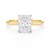3 Carat Radiant Lab Grown IGI G/VS1 Diamond Solitaire Ring in 14K Yellow Gold