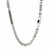 Sterling Silver Rhodium Plated Square Franco Semi Solid Chain (4.30 mm)