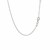 Sterling Silver 18 inch Moon Motif Necklace with Diamond