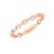 14K Rose Gold Oval Links Stackable Ring
