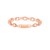 14K Rose Gold Oval Links Stackable Ring