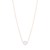 14k Rose Gold Pearl Solitaire Necklace