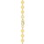 14k Yellow Gold Necklace with Polished Circles
