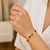 Black Onyx Gem Alternating Bracelet in 14K Yellow Gold (5.00 mm)