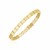 14k Yellow Gold High Polish Square Edge Link Bracelet (5.80 mm)