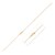 Double Extendable Bead Chain in 14k Yellow Gold (1.00 mm)