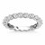 Petite Common Prong Round Diamond Eternity Ring in 14k White Gold