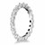 Petite Common Prong Round Diamond Eternity Ring in 14k White Gold