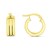 14K Yellow Gold Small Triple Row Round Hoop Earrings (10.00 mm)