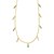 14K Yellow Gold Turquoise And MOP Inlay Station Necklace