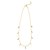14K Yellow Gold Turquoise And MOP Inlay Station Necklace