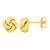 Love Knot Post Earrings in 14k Yellow Gold