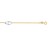 Entwined Heart Stationed Anklet in 14k Two Tone Gold