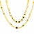 14K Yellow Gold  Two Strand Necklace with Polished Oval Links
