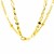 14K Yellow Gold  Two Strand Necklace with Polished Oval Links