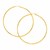 14k Yellow Gold Large Polished Hoop Earrings(2x70mm)