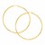 14k Yellow Gold Large Polished Hoop Earrings