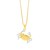 Crab Necklace in 10K Two Tone Yellow Gold