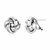 Large Sterling Silver Polished Love Knot Earrings