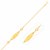 Cable Chain Children's ID Bracelet with Heart Stations in 14k Yellow Gold