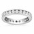 Channel Set Round Diamond Eternity Ring in 14k White Gold