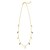 14K Yellow Gold Onyx And MOP Inlay Station Necklace