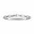 14K White Gold Paperclip Chain ID Bracelet