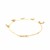 14k Yellow Gold 7 inch Bracelet with Polished Charms