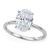 2 Carat Oval Lab Grown IGI G/VS1 Diamond Solitaire Ring in 10K White Gold