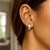 Reversible Quilted Hinged Hoop Huggie Earrings in 14k Two-Tone Gold
