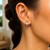 Small Snuggable Style Earrings in 14k White Gold