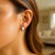 Small Snuggable Style Earrings in 14k White Gold