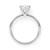 1.50Ct Princess Lab Grown IGI G/VS1 Diamond Ring in 14K White Gold