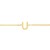14K Yellow Gold Mini Initial U Bracelet