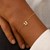 14K Yellow Gold Mini Initial U Bracelet