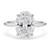 5 Carat Oval Lab Grown IGI G/VS1 Diamond Solitaire Ring in 14K White Gold