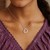 Open Heart Pendant in 14k White Gold