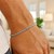 Solid Diamond Cut Rope Bracelet in 14k White Gold  (3.00 mm)