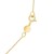 14K Yellow Gold Mini Diamond U Initial Pendant Necklace