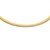 Reversible Omega Necklace in 14k Two Tone Gold (6.0mm)