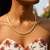 Reversible Omega Necklace in 14k Two Tone Gold (6.0mm)