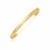 Florentine Design Thin Bangle in 10k Yellow Gold