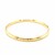 Florentine Design Thin Bangle in 10k Yellow Gold