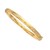 Florentine Design Thin Bangle in 10k Yellow Gold (5.00 mm)
