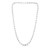 Sterling Silver Rhodium Plated Moon Cut Bead Chain (6.00 mm)
