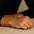 Solid Pave Figaro Bracelet in 14K Two Tone Gold  (7.00 mm)